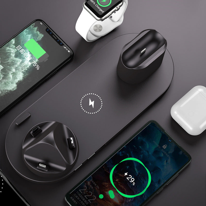 6-in-1 Wireless Charging Dock – For Phone, Watch & Earbuds