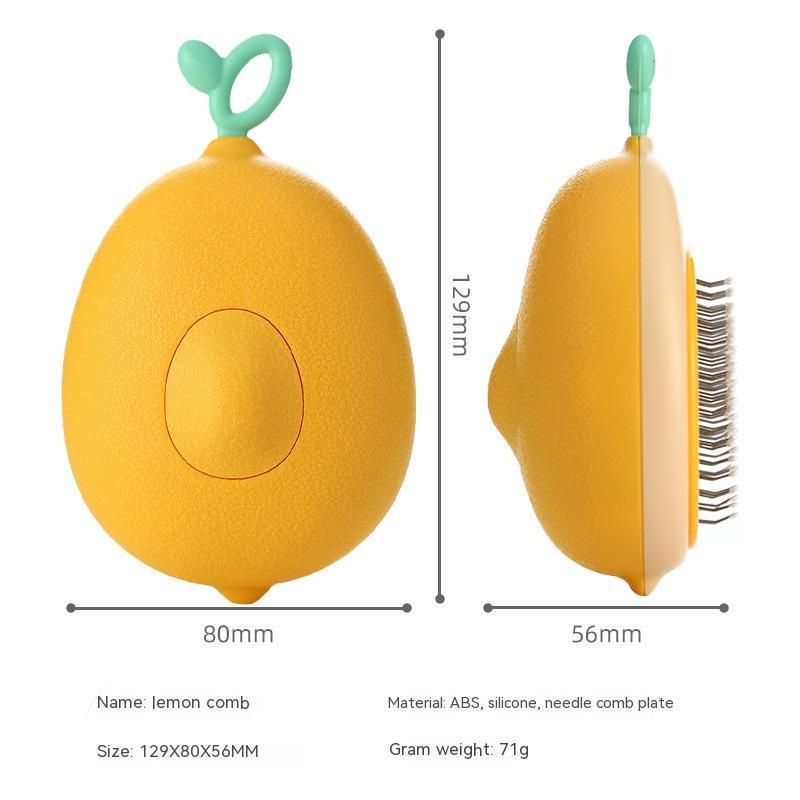2-in-1 Pet Grooming Brush – Avocado-Shaped Deshedding & Massage Comb for Cats and Dogs