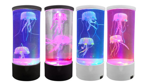 Volcanic Jellyfish LED Lamp – USB Night Light & Mood Decor