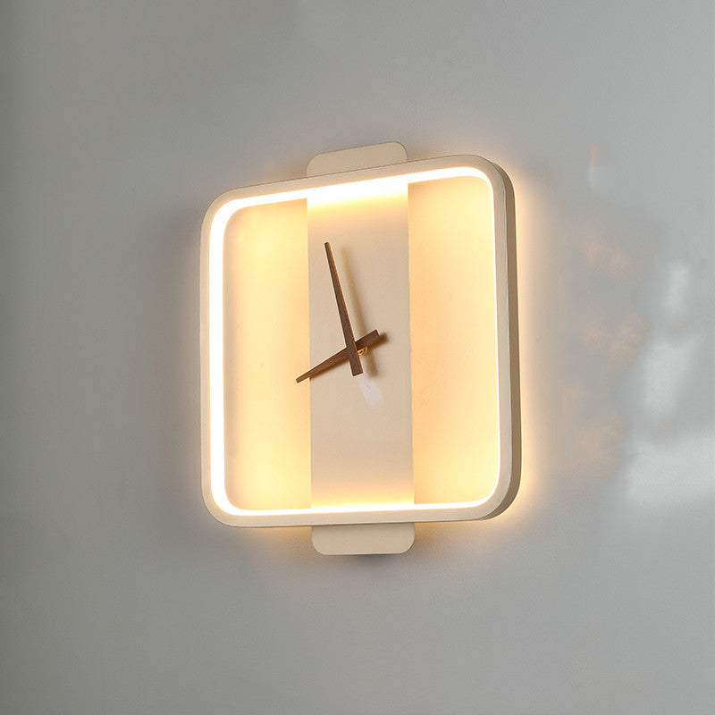 Nordic Wall Lamp – LED Clock-Inspired Bedside Light for Bedroom & Living Spaces
