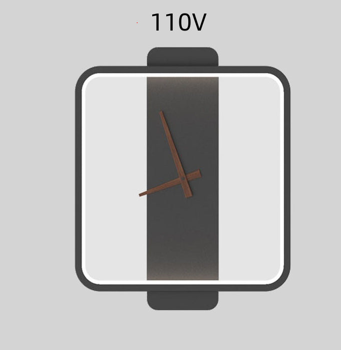 Nordic Wall Lamp – LED Clock-Inspired Bedside Light for Bedroom & Living Spaces