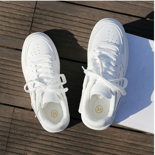 Autumn White Sneakers – All-Match Comfort for Women