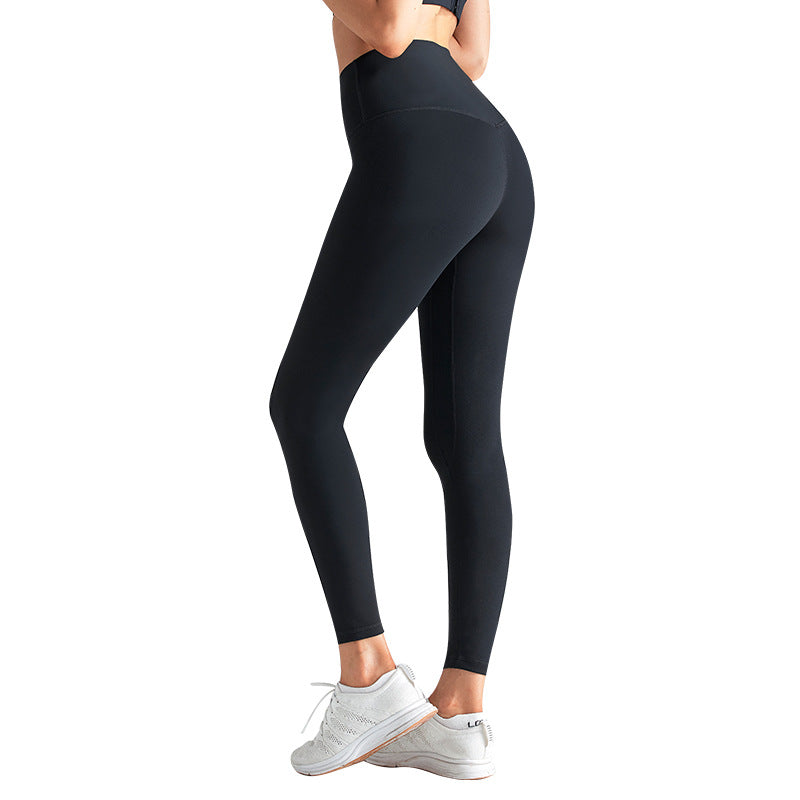 Slim Fit Yoga Pants – High-Stretch Nylon Leggings for Women