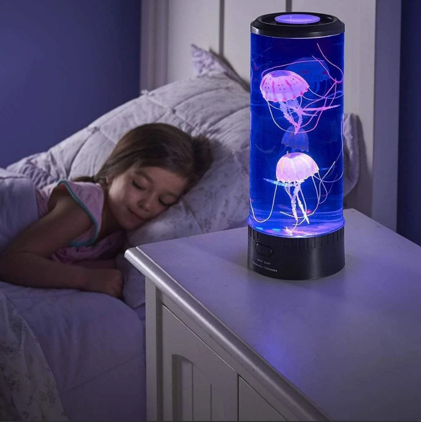 Volcanic Jellyfish LED Lamp – USB Night Light & Mood Decor