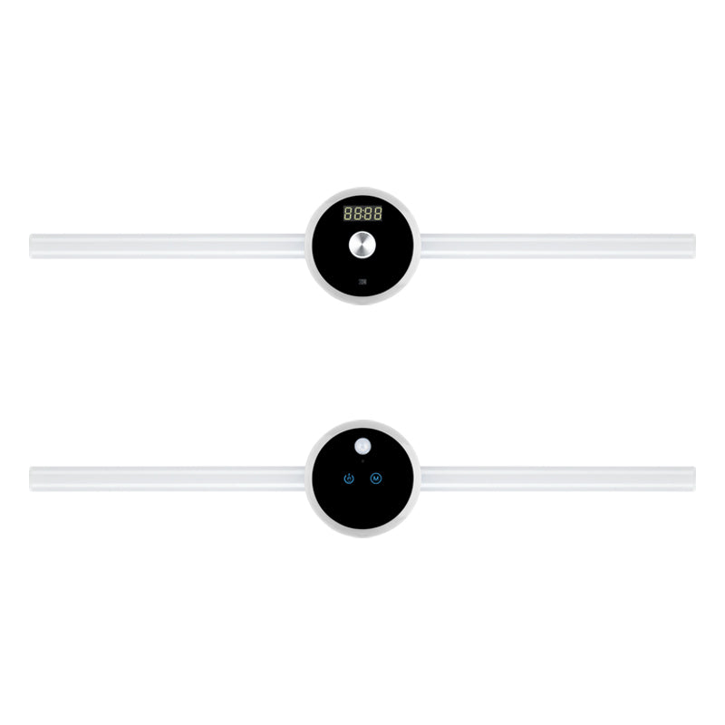 Smart LED Cabinet Light – Clock, Timer & Motion Sensor, USB Rechargeable