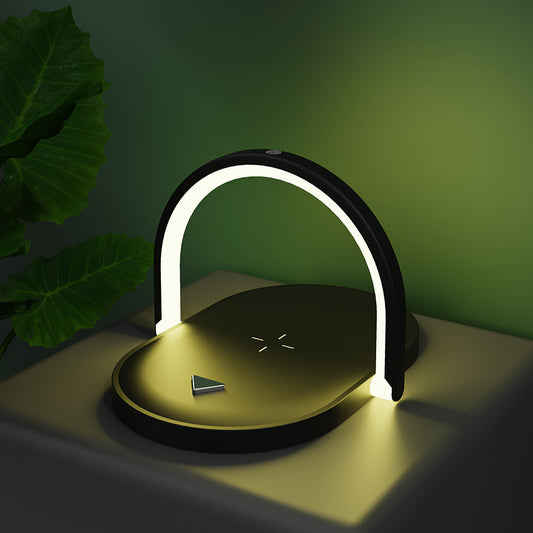 3-in-1 Wireless Charging Lamp – Foldable LED Night Light Station