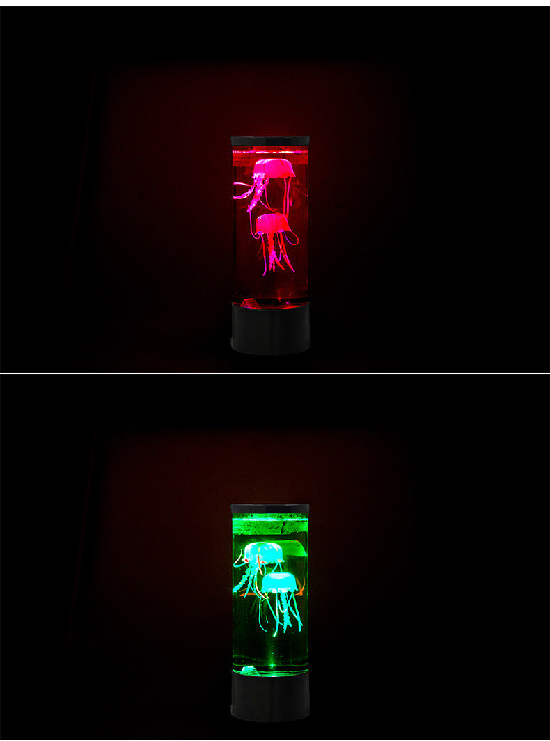 Volcanic Jellyfish LED Lamp – USB Night Light & Mood Decor