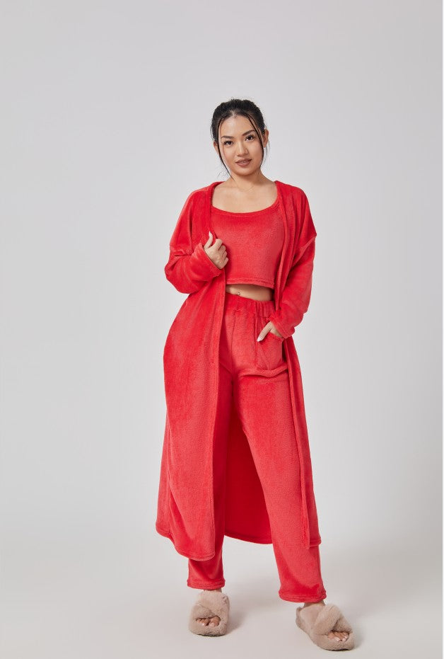 3-Piece Cozy Lounge Set – Winter Pajamas for Women