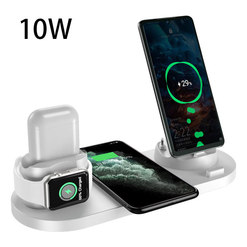 6-in-1 Wireless Charging Dock – For Phone, Watch & Earbuds