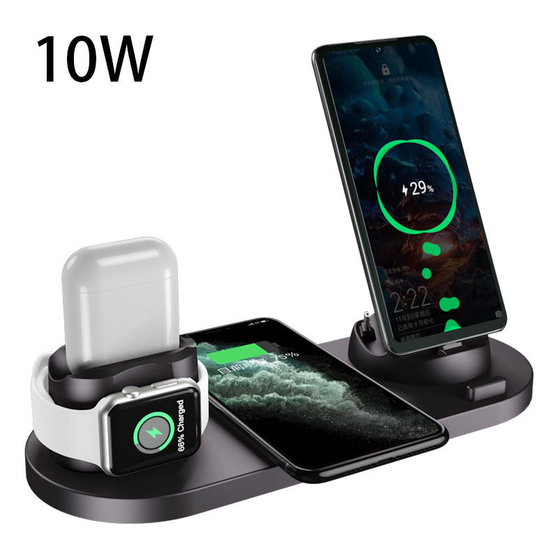 6-in-1 Wireless Charging Dock – For Phone, Watch & Earbuds