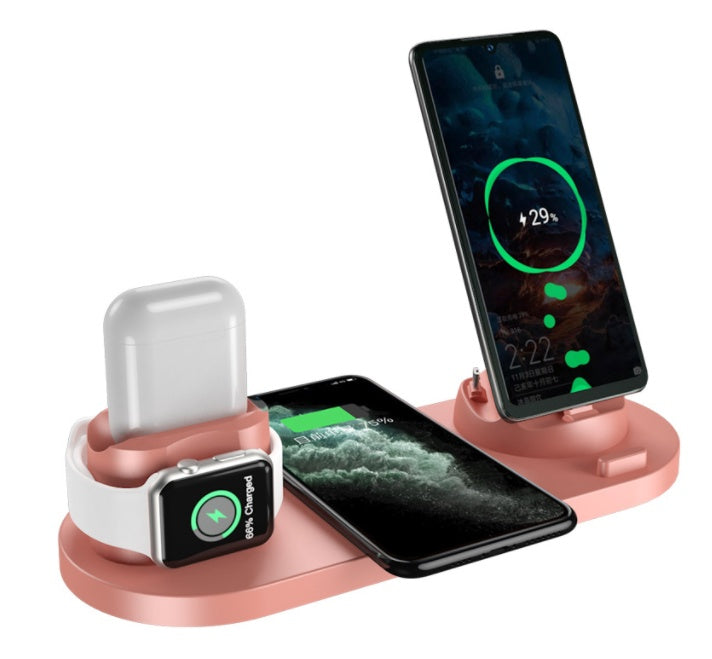 6-in-1 Wireless Charging Dock – For Phone, Watch & Earbuds