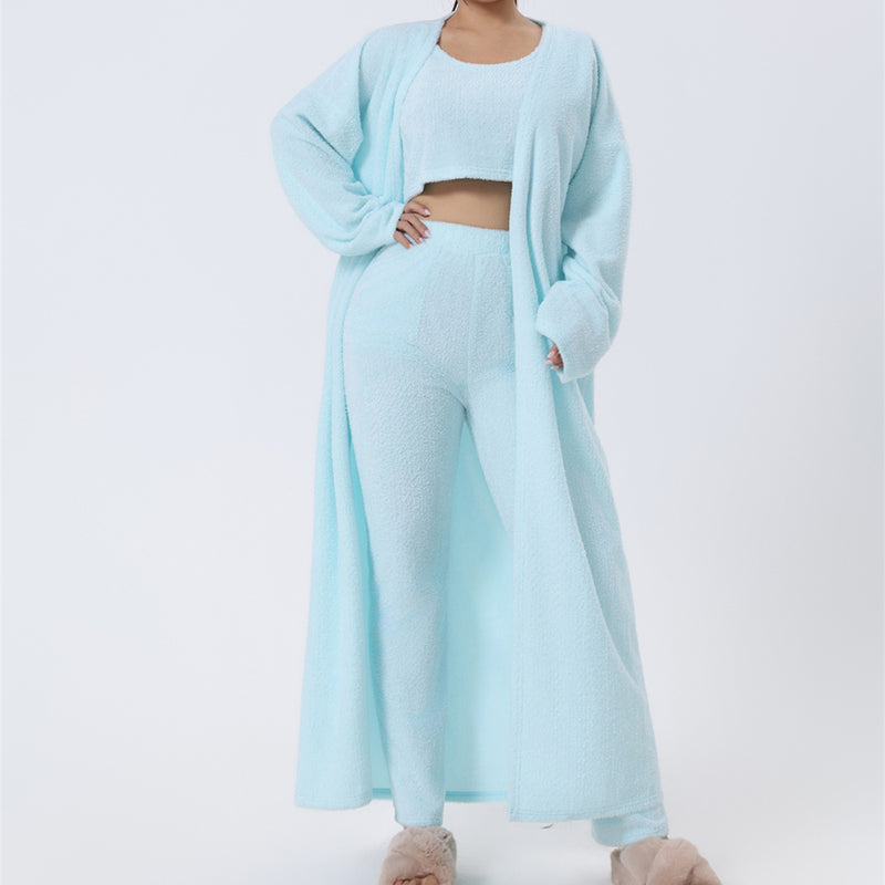 3-Piece Cozy Lounge Set – Winter Pajamas for Women