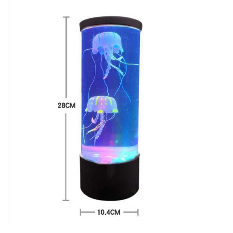 Volcanic Jellyfish LED Lamp – USB Night Light & Mood Decor