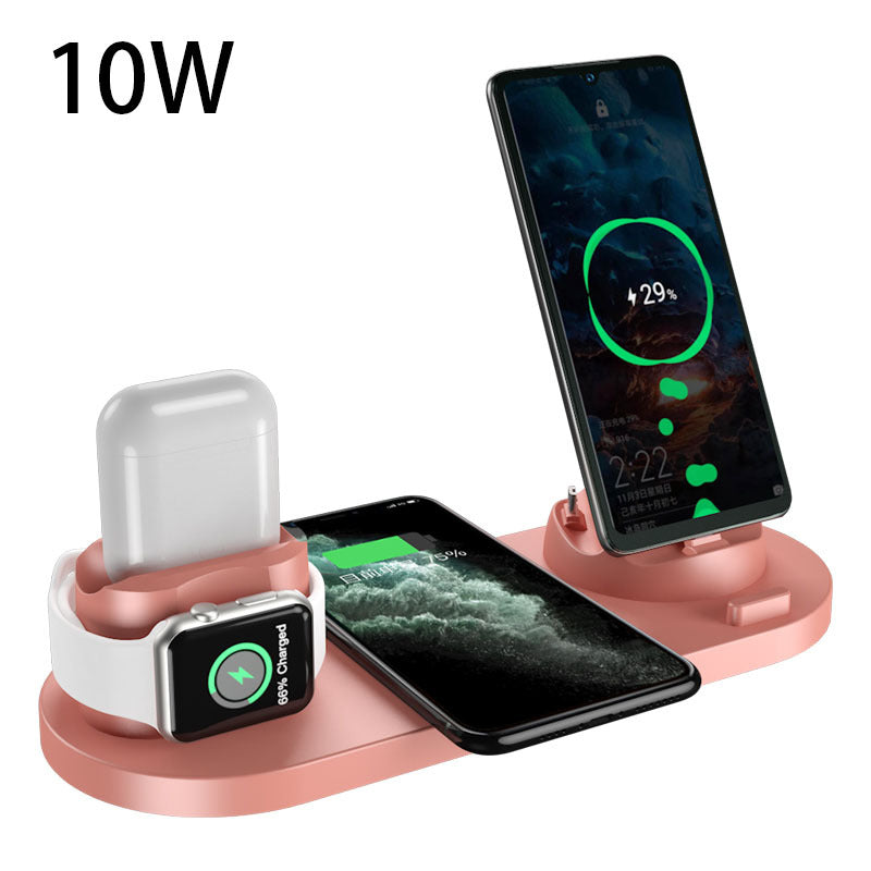 6-in-1 Wireless Charging Dock – For Phone, Watch & Earbuds