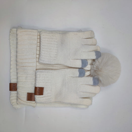 Unisex Winter Knit Set – Hat, Scarf & Gloves in 9 Colors