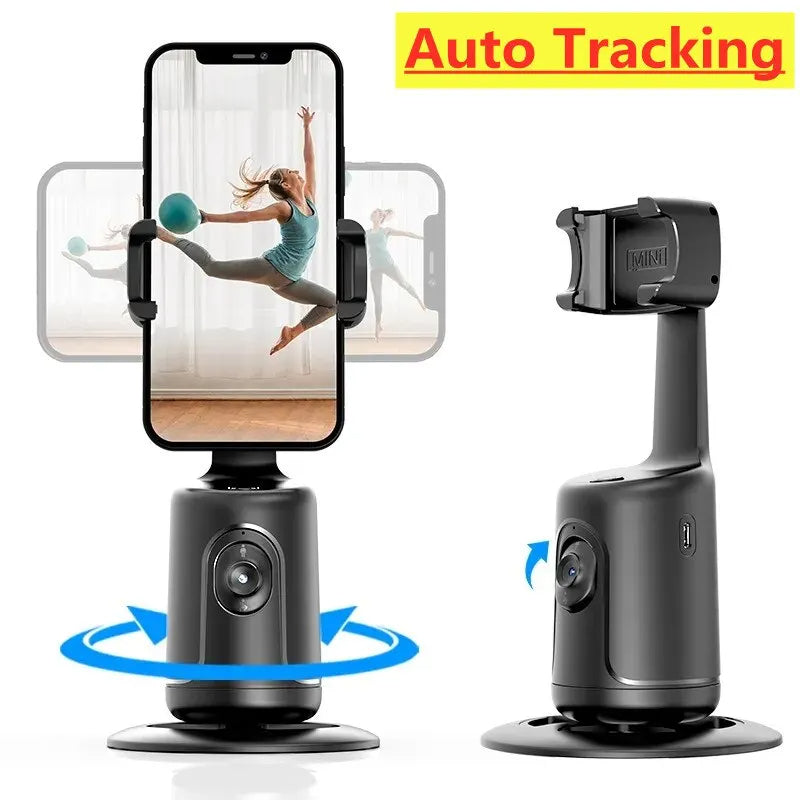 AI Smart 360° Auto-Tracking Phone Holder – Vlog & Live Stabilizer