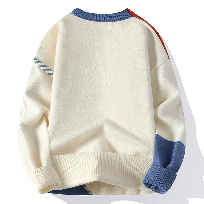 Men’s Colorblock Knit Pullover – Winter Edition