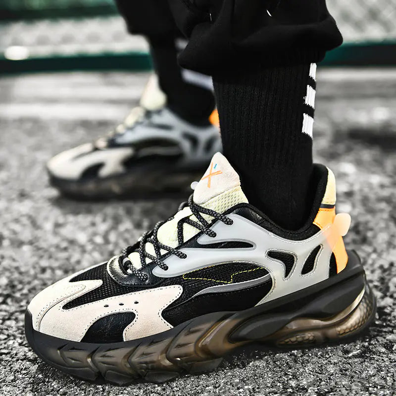 2020 Men's Breathable Color Block Casual Sneakers